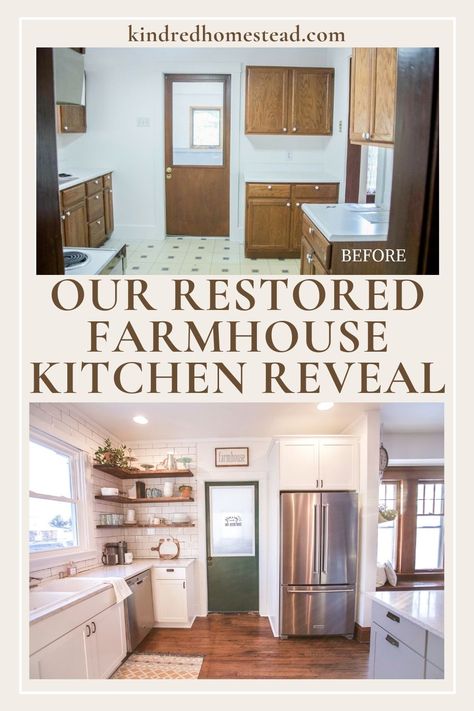 Old House Kitchen Renovation, 100 Year Old House Renovation Ideas, Old Farmhouse Renovation, 1920 Farmhouse, Old Farmhouse Remodel, 1900s Kitchen, 100 Year Old Farmhouse, Kitchen Restoration, Old Home Renovation