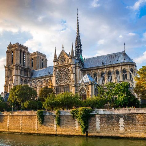 This Is How Long It Took to Build Notre Dame Gothic Cathedrals, Hdr Photos, Gothic Cathedral, Landmark Buildings, Cathedral Church, Gothic Architecture, Stately Home, Place Of Worship, Historical Sites