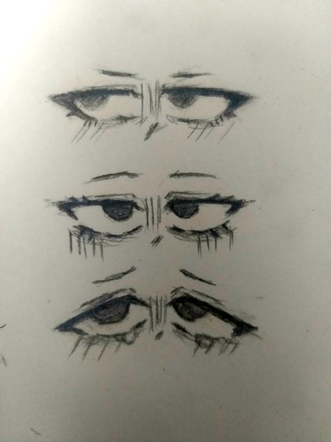 Eyes Sketch Male, Drowsy Eyes Drawing, How To Draw Droopy Eyes, Drawing Ideas Eyes Anime, Anime Male Eyes Reference, Seductive Eyes Drawing, Closed Eyes Drawing Reference, Male Eyes Sketch, Tired Eyes Sketch