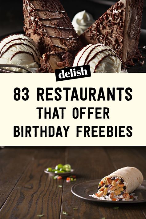 undefined  - Delish.com Ihop Steak Tips Recipe, Hometown Buffet, Freebies On Your Birthday, Free Birthday Food, Restaurants For Birthdays, Sprinkles Cupcakes, Birthday Deals, Papa John, Restaurant Deals