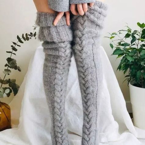 🔥Low To $0.99😍Hot Sale Casual Outfits❗❗ ✨Product ID: 480692 🌟Code:KM49 (10% off over $49) Winter Stockings, Woolen Socks, Over Knee Socks, Knit Stockings, Knitted Socks, Over The Knee Socks, Warm Socks, Thigh High Socks, Mini Robes