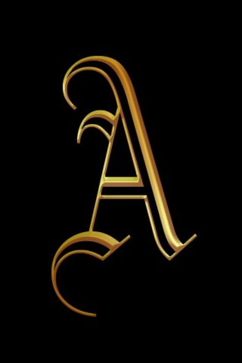 Letter A Wallpaper Wallpaper Alphabet, Golden Iphone, A Letter Wallpaper, Designs Background, Letter Wallpaper, Alphabet Letters Design, Stylish Alphabets, Phone Logo, Alphabet Images