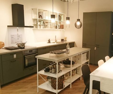 @ikea_kitchen_design shared a photo on Instagram: “Bodarp/Enhet #ikeahome #ikeakitchen #sweden🇸🇪 #sverige #kitcheninspiration #kitchens #homedesignideas #homemade #home #designhome #design” • Sep 16, 2020 at 2:36pm UTC Ikea Enhet Kitchen, Narrow Kitchen Island With Seating, Ikea Enhet, Narrow Kitchen Island, Kitchen Ikea, Ikea Kitchen Design, Homemade Home, Narrow Kitchen, Kitchen Island With Seating