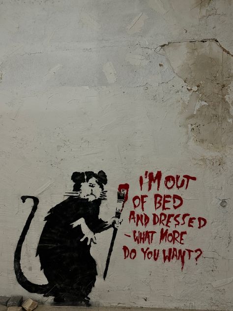 Banksy Rat, Jervis Tetch, So True Quotes, The Batman 2022, Batman 2022, Life Recently, Banksy Art, The Mad Hatter, Uk Artist