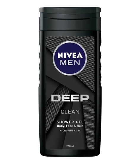 Men Shower Gel, Dream Products, Feel Deeply, Man Shower, Men Shower, Body Cleansing, Nivea Men, Mens Haircuts, Clay Face