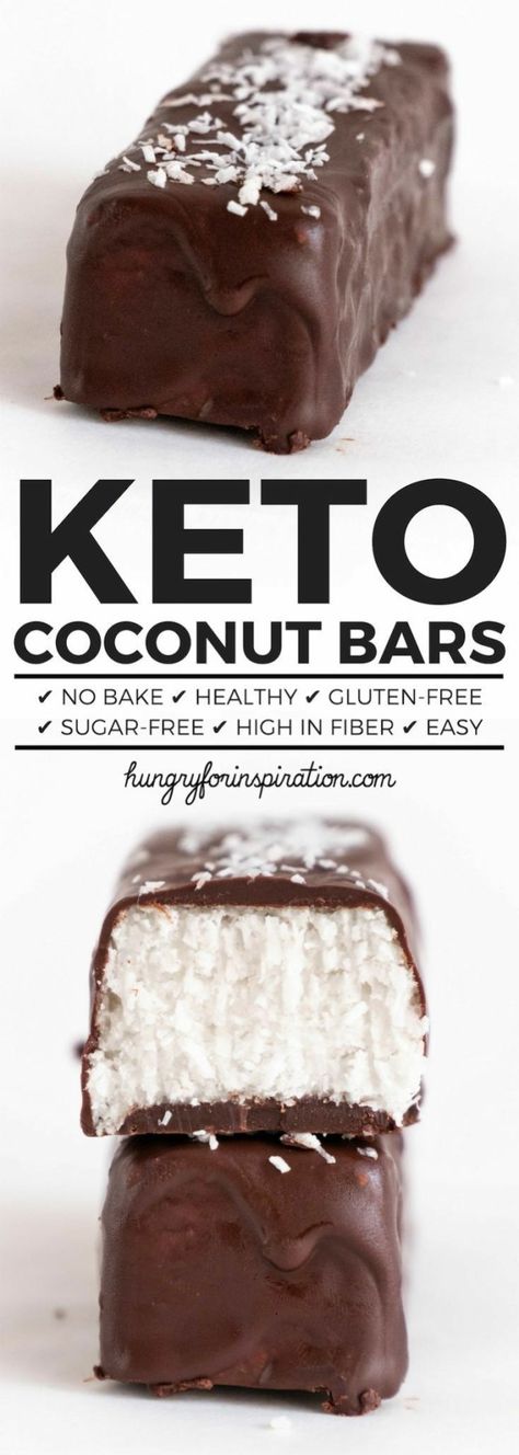 28 Keto Fat Bombs You Need in Your Bag | Decor Dolphin Homemade Mounds, Mounds Bars, Dolce Poche Calorie, Bounty Bars, Mounds Bar, Healthy No Bake, Postre Keto, Keto Candy, Coconut Bars