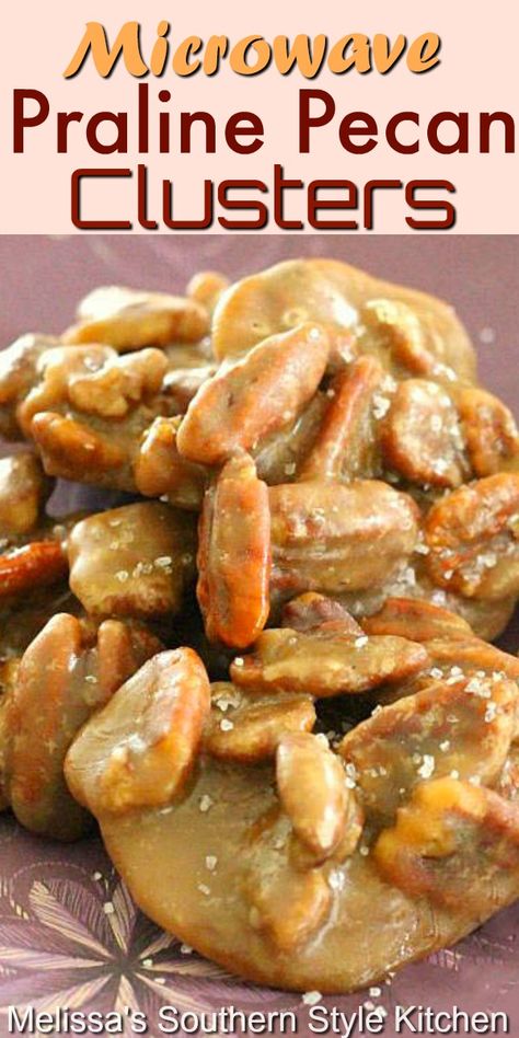 Microwave Pralines, Coated Pecans, Pecan Clusters, Recipes Microwave, Fudge Caramel, Praline Recipe, College Cooking, Calorie Snacks, Child Nutrition