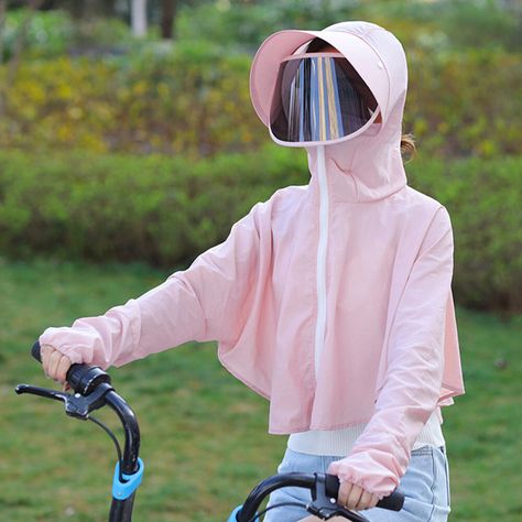 Cycling Protective Clothing Sun Shawl Clothing UV Protection Online Cheap - NewChic Shawl Outfit, Uv Protection Clothing, Hat Size Chart, Cycling Cap, Protective Clothing, Hotel Design, Hat Sizes, Luxury Hotel, Sun Protection