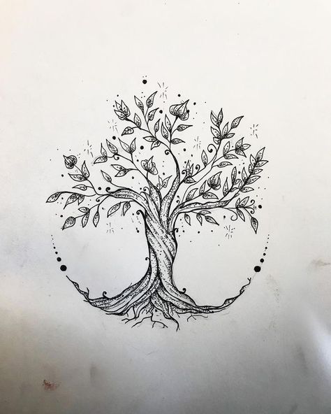 Flower Tattoo Drawings, Female Tattoos, Kunst Tattoos, Men Tattoos, Tattoo Zeichnungen, Tree Tattoo Designs, Small Flower Tattoos, Geometric Tattoos, Inspiration Tattoos