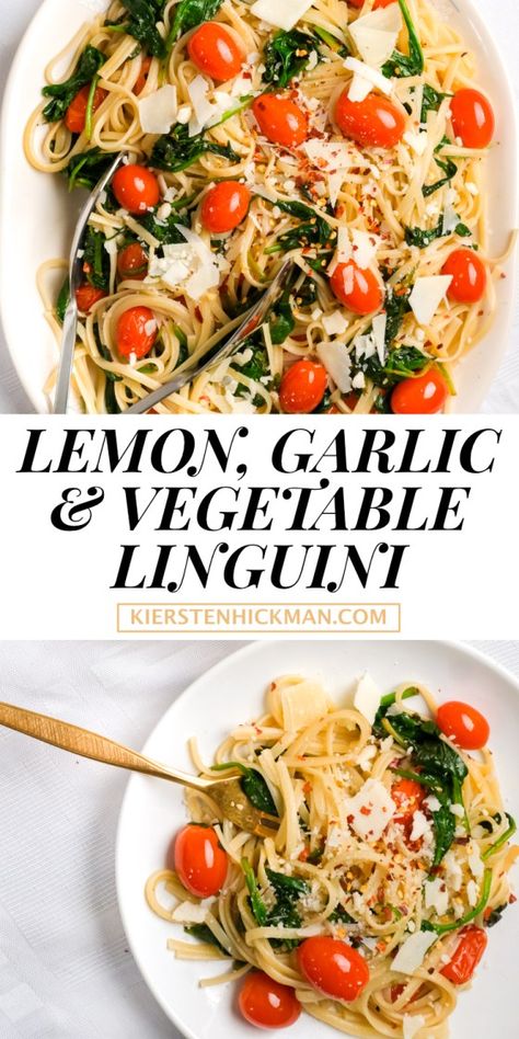 Linguini Pasta, Cheesy Pasta, Pasta Dinners, Vegan Parmesan, Pesto Chicken, Easy Dinners, Food Goals, Cooked Vegetables, Dinner Dishes