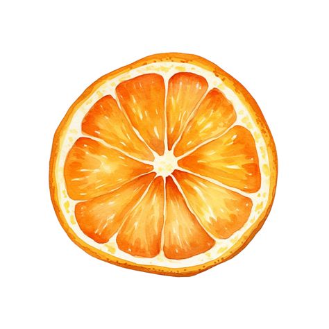 Tee Shirt Painting Diy, Orange Slice Watercolor, Painted Orange Slice, Orange Slice Painting Easy, Orange Slice Sketch, Citrus Illustration Graphic Design, Orange Slice Illustration, Oranges Sketch, Orange Slices Drawing