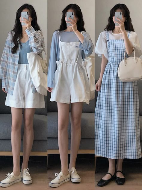 Fashion Outfits 2022, Blue Inspiration, Korean Casual Outfits, Easy Trendy Outfits, Outfits 2022, Modest Fashion Outfits, Kpop Fashion Outfits, A Sea, Korean Outfits