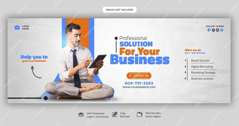 Premium PSD | Digital marketing agency and corporate facebook cover template Digital Marketing Cover Photo, Cover Facebook Design, Digital Marketing Banner, Logo Background Png, Creative Facebook Cover, Twitter Cover Photo, Cover Photo Design, Cover Photos Facebook, Admissions Poster