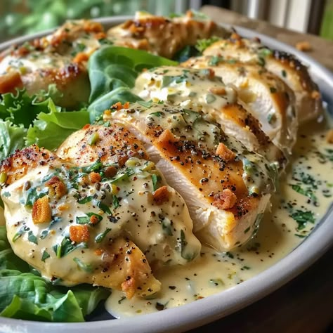 Melt-In-Your-Mouth Caesar Chicken - Caesar Chicken, Recipes Casserole, Chicken Dish, Winner Winner Chicken Dinner, Chicken Dishes Recipes, Poultry Recipes, Satisfying Food, Chicken Dinner Recipes, Chicken Breast Recipes