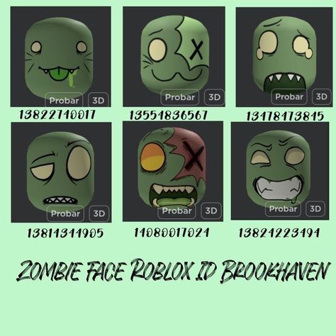 Zombie Roblox Avatar, Roblox Codes Face, Face Roblox, Zombie Clothes, Roblox Ids, Zombie Face, Roblox T Shirts, Roblox Shirt, Roblox Funny