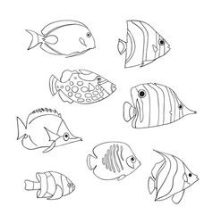 Underwater Drawing, Fish Outline, Horse Coloring Books, Sea Drawing, Pencil Drawings For Beginners, Small Tats, Fish Icon, Fish Artwork, Fish Coloring Page