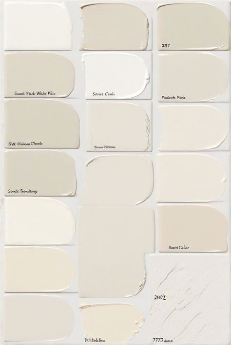 white wall paint, home decor interior design, interior bedroom design, kitchen designs Beige Wall Colour, Sw White Flour, Cream Wall Paint, Home Office Interior Design Ideas, Beige Wall Colors, Paint Color Swatches, Home Office Interior Design, White Wall Paint, Office Paint Colors