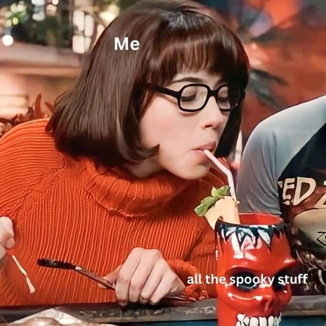 Honestly horrific that I am limited by this physical form 🙄 Follow @gothclothco to keep it creepy 🦇 #gothgirls #gothfashion #memesdaily #gothmemes #halloweenmemes #codeorange #halloweendecor Velma Pfp, Saturday Memes, Scooby Doo Memes, October Love, Goth Memes, Scooby Doo Movie, Halloween Memes, K Meme, Creepy Images