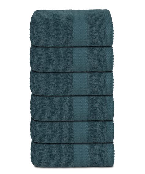 GLAMBURG Ultra Soft 6-Piece Hand Towel Set 16x28 - 100% Ringspun Cotton - Durable & Highly Absorbent Hand Towels - Ideal for use in Bathroom, Kitchen, Gym, Spa & General Cleaning - Teal : Amazon.ca: Automotive Teal Branding, General Cleaning, White Hand Towels, Turkish Pattern, Towel Sets, Hand Towels Bathroom, Large Baths, Cotton Hand Towels, Time 100