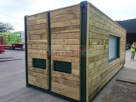 Paint Shipping Container, Shipping Container Doors Ideas, Storage Container Garage, Container Shed Ideas, Storage Container Shed, Container Garage Ideas, Storage Container Ideas, Container Sheds, Shipping Container Garage