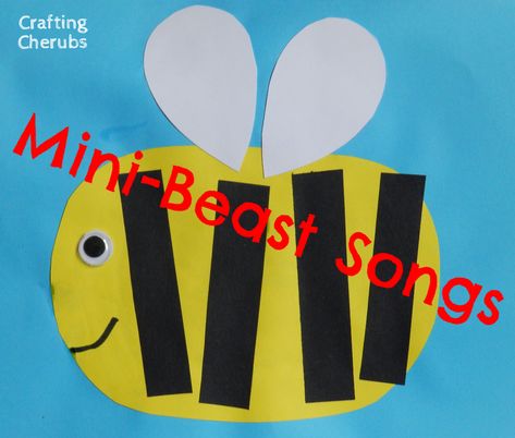 Minibeasts Eyfs Activities For Toddlers, Christmas Songs For Toddlers, Caterpillar Song, Minibeasts Eyfs, Minibeasts Activities, Beast Song, Toddlers Crafts, Jelly Tots, Beast Art