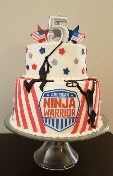 Obstacle Course Cake, America Ninja Warrior Party, American Ninja Warrior Birthday Party, American Ninja Warrior Cake, Ninja Warrior Birthday Cake, American Ninja Warrior Party Cake, Ninja Warrior Cake, America Ninja Warrior, Ninja Warrior Party