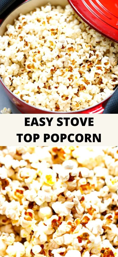 Make Popcorn On Stove, Pop Popcorn On Stove, Stove Popcorn, Stove Top Popcorn, Stovetop Popcorn Recipes, Popcorn On The Stove, Homemade Stove, Cooking Popcorn, Popcorn At Home