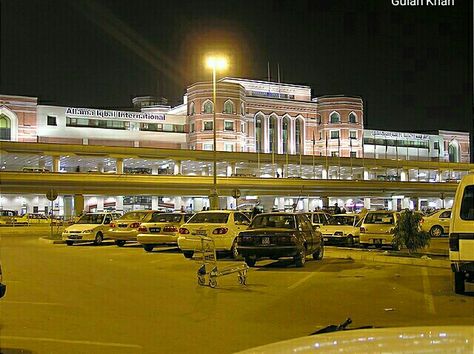 Allama Iqbal International Airport Lahore Punjab Pakistan Lahore Airport, Allama Iqbal International Airport, Air Port, Album Cover Wallpaper Collage, Allama Iqbal, Book Cheap Flights, Lahore Pakistan, Dubai Travel, Night View