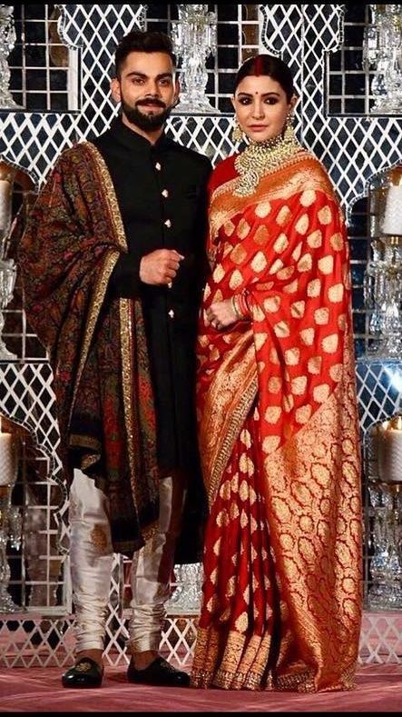 anushka sharma banarais silk saree Indian Groom Dress, Sherwani For Men Wedding, Wedding Kurta For Men, Groom Dress Men, Wedding Outfits For Groom, Wedding Dresses Men Indian, Indian Groom Wear, Reception Outfit, Groom Wedding Dress