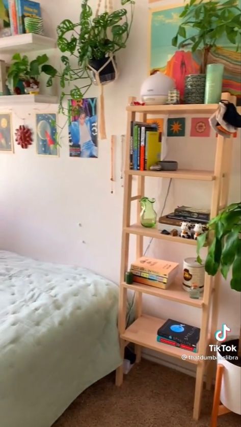 Room Idea, Ladder Bookcase, Dream Spaces, Book Shelf, Dorm Room Decor, Bedroom Inspo, Aesthetic Room Decor, Aesthetic Room, Dream Room