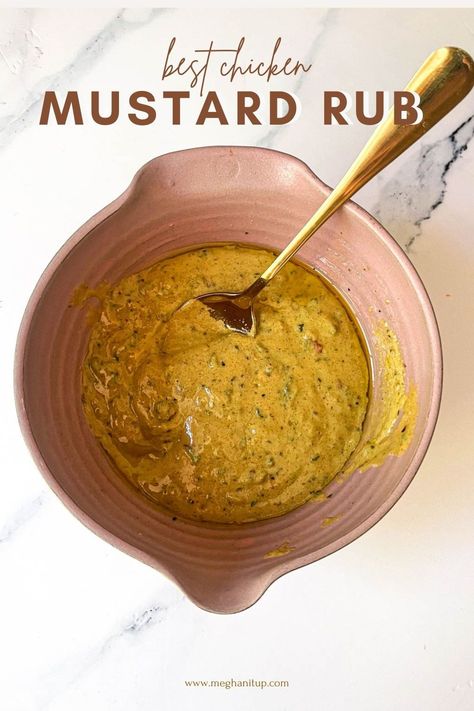 Add zest to your chicken dinner with our Mustard Rub! Ideal for summer recipes and barbeque recipes, this easy-to-make rub infuses your chicken with bold flavor. Perfect for dinner ideas that stand out, it’s a must-try for your next summer BBQ. Mustard Marinated Chicken, Grilled Mustard Chicken Recipes, Chicken Marinates, Mustard Marinade For Chicken, Rub For Chicken, Easy Green Bean Recipes, Chicken Dinner Ideas, Mustard Chicken Recipes, Barbeque Recipes