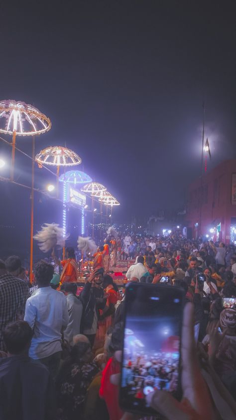 Ganga aarti on ghats of Varanashi Diwali Crackers, Royal Enfield Bullet, Hair Inspiration Color, Royal Enfield, Varanasi, Photo To Video, Better Life Quotes, Better Life, Diwali