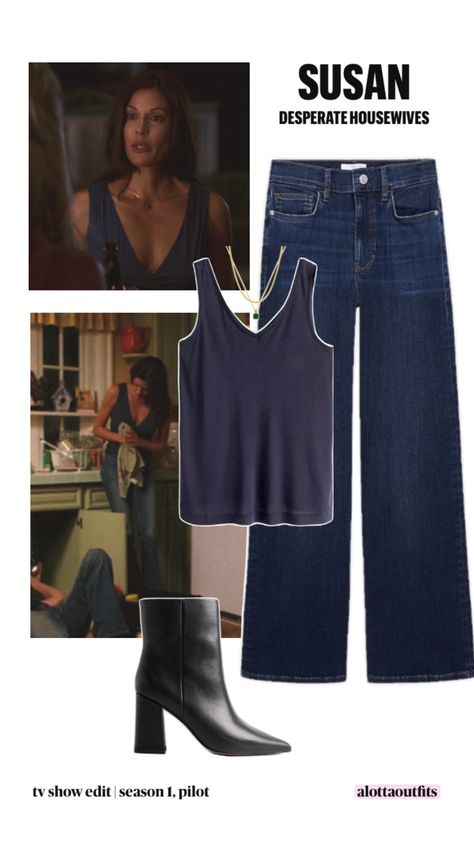 Get the look: Susan from Desperate Housewives, 1.01 ‘Pilot’ Desperate Housewives, The Pilot, 90s 2000s, Old Money, Get The Look, Cute Outfits, Tv Shows, Outfit Inspo, Clothes