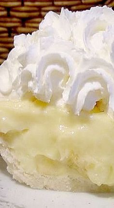 Cool Whip And Instant Pudding, Vanilla Cream Pie, Banana Cream Pie Recipe, Banoffee Pie, Cream Pie Recipes, Coconut Cream Pie, Banana Cream Pie, Delicious Pies, Köstliche Desserts