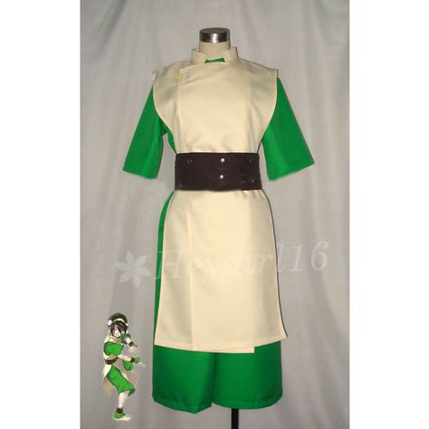 Avatar: The Last Airbender Toph Cosplay Costume ($110) ❤ liked on Polyvore featuring costumes, cosplay halloween costumes, avatar halloween costumes, avatar costume, role play costumes and cosplay costumes Toph Cosplay, Avatar The Last Airbender Toph, The Last Airbender Toph, Toph Avatar, Manga Costume, Avatar Halloween, Avatar Cosplay, Role Play Costume, Cosplay Tutorial