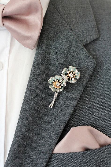 Check out this item in my Etsy shop https://www.etsy.com/listing/1175816418/small-flower-brooch-silver-sage-green Flower Brooch For Men Suit, Silver Flower Lapel Pin Gift, Silver Flower Brooch Pins, Silver Flower Shaped Lapel Pin Brooch, Green Flower Shaped Brooch Pins, Mens Boutonniere, Flower Lapel Pin Men, Sage Green Flowers, Lapel Pins Wedding