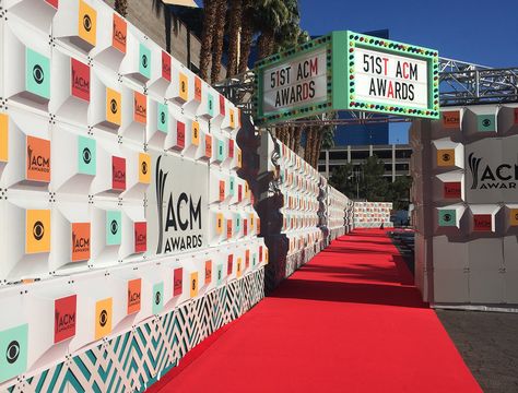 Custom vinyl graphics on Step and Repeat SuperWall at ACM Awards Step Repeat Backdrop, Step And Repeat Ideas, Step And Repeat, Step And Repeat Backdrop, Logo Wall, Event Backdrop, Event Branding, Vinyl Graphics, Rental Decorating