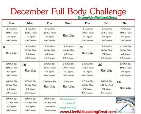 December challenge Book Of Luke, Month Workout Challenge, December Challenge, November Challenge, Month Workout, 30 Day Fitness, Body Challenge, 30 Day Workout Challenge, Health Logo