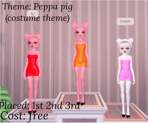 DTI outfit idea Costume Themes, Peppa Pig, Dress To Impress