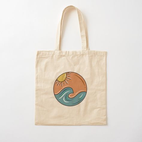 Paintings On Bags, Beach Bag Painting Ideas, Desain Tote Bag Simple, Tote Bag Painting Ideas Beach, Summer Tote Bag Painting, Totebag Painting Ideas Simple, Tote Bag Painting Ideas Summer, Painting Bags Ideas, Bag Painting Ideas Diy