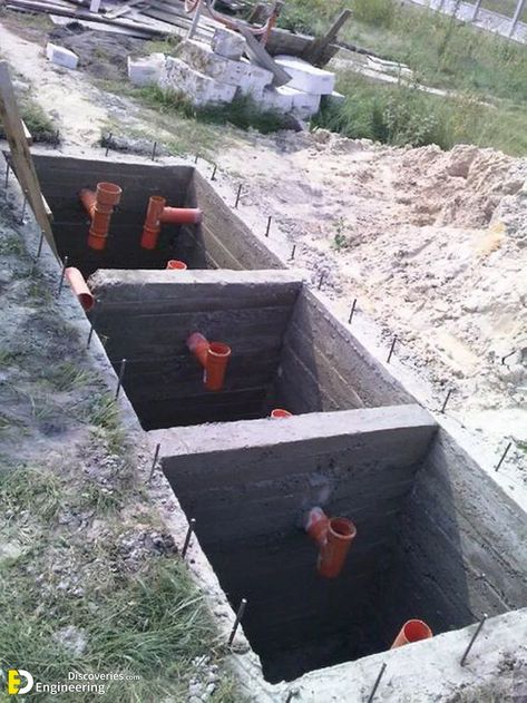 Diy Septic System, Septic Tank Design, Septic Tank Systems, Septic Systems, Home Engineering, Building House Plans Designs, Septic System, Shower Tile Designs, Modern House Exterior Colors