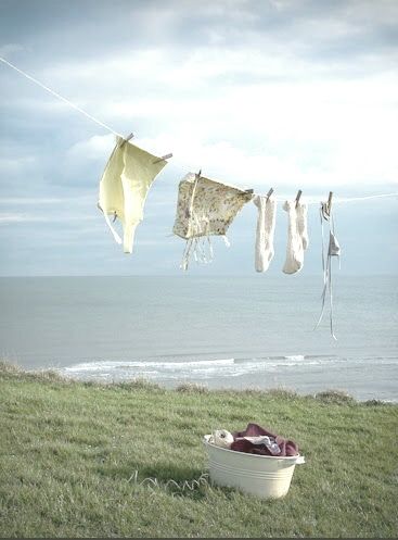 Clothesline Art, Laundry On The Line, Laundry Lines, Washing Lines, Laundry Clothesline, Laundry Line, Laundry Art, Blowin In The Wind, Clothes Lines