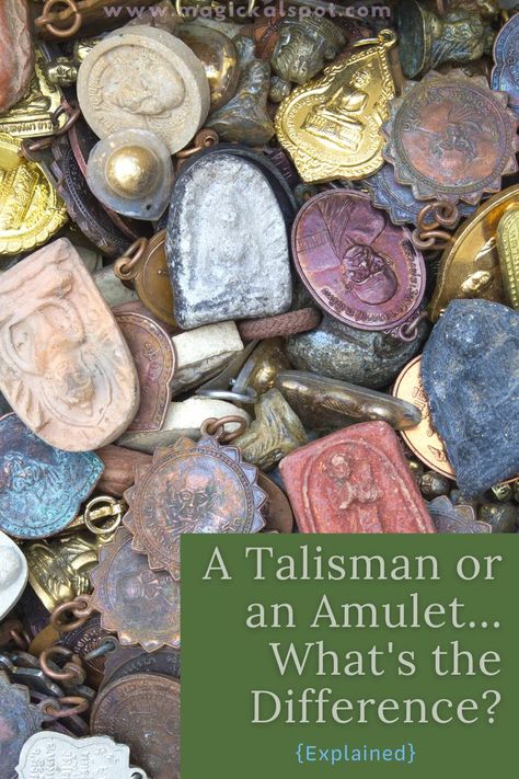 Talisman Symbols, Metal Art Jewelry, Magic Charms, Which Witch, Mojo Bags, Amulet Charm, Talisman Jewelry, Spiritual Crystals, What Is The Difference Between