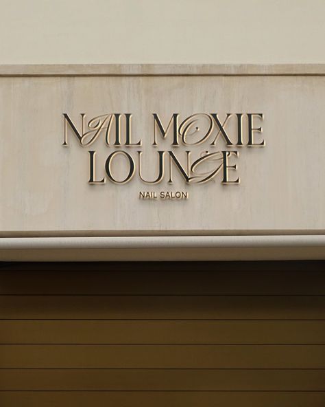 Brand Identity Design for Nail Moxie Lounge, an elegant and exclusive nail salon. 🤍 At Designs by Gabi, we create bespoke, delightful, memorable visual identity designs that truly represent your business values and connect with high-end customers. If you're ready to LEVEL UP inquiry from the link in bio! Let's create a brand identity you'll be proud of! . . . #nailsalon #nails #nailart #beauty #logodesign #beautylogo #manicure #nailartist #visualidentity #beautysalon #minimalist #luxurylog... Beauty Salon Branding Design, Beauty Lounge Logo, Nail Salon Logo, Business Values, Creative Business Logo, Office Nails, Lounge Logo, Nail Room, Create A Brand