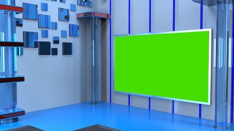 Virtual Set Tv Studio Show, News Studio Background, Nail Background, Tv On Wall, Studio Background Ideas, Photo Tv, Green Video, Backdrop Tv, Eid Images