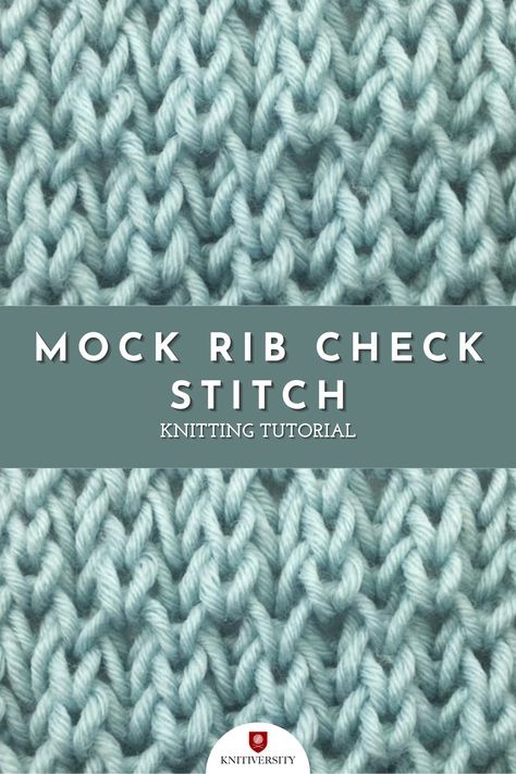 The Mock Rib Check Stitch pattern simulates a broken rib by alternating knit stitch and knit one below. It looks similar to brioche but is easier to knit. It creates a fluffy fabric that’s great for warm scarves, blankets, and pillows. Types Of Knitting, Types Of Knitting Stitches, Textured Knitting, Warm Scarves, Fluffy Fabric, Brioche Stitch, Knit Stitches, Sock Knitting, Sock Knitting Patterns