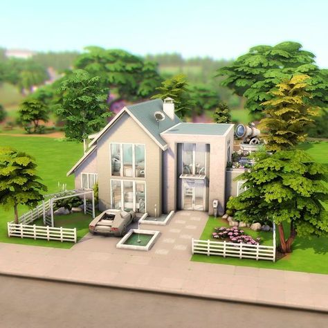 Sims Newcrest, Not So Berry House Mint, Sims 4 Houses Newcrest, The Sims 4 Building Ideas Newcrest, Not So Berry Mint House, Newcrest Sims 4, Sims 4 Not So Berry House, Sims 4 Not So Berry Mint, Not So Berry House Sims 4