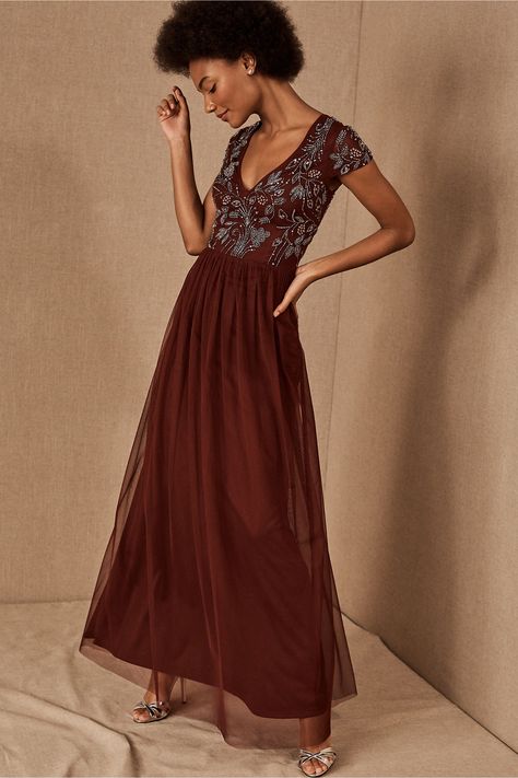 The Diaz Dress from BHLDN Copper Dresses, Fall Shoes Women, Shoes Black Women, Clothes For Wedding, Autumn Dresses, Bhldn Dress, Bhldn Dresses, Burgundy Bridesmaid, Anthropologie Wedding