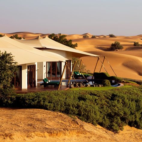 Situated in the heart of the Dubai Desert Conservation Reserve, Al Maha, a Luxury Collection Desert Resort & Spa provides endless sights of golden dunes. #ElitePartner #AlMaha Desert Hotel, Desert Retreat, Desert Resort, Dubai International Airport, Dubai Desert, Dubai Hotel, Luxury Collection, Luxury Hotels, Infinity Pool