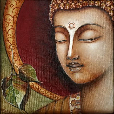 Buddha Side Face, Bhagwan Buddha, Thai Painting, Buddhist Painting, Buddha Canvas Art, Buddha Painting Canvas, Painting Realistic, Poster Color Painting, Buddha Canvas